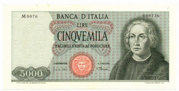 Italia - 5.000 Lire 1968 - Colombo I Tipo    ---- - 5.000 Lire