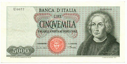 Italia - 5.000 Lire 1968 - Colombo I Tipo    ---- - 5000 Liras