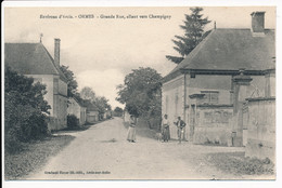 CPA 10 ORMES Grande Rue Allant Vers Champigny - Arcis Sur Aube