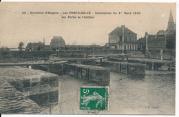 CPA 49 LES PONTS DE CE Inondation Du 1er Mars 1910 Les Portes De L'Authion - Les Ponts De Ce