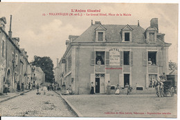 CPA 49 VILLEVEQUE Le Grand Hôtel Place De La Mairie - Sonstige & Ohne Zuordnung