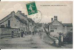 CPA 49 VILLEBERNIER  Carte Rare - Près Saumur - Animée - Saumur