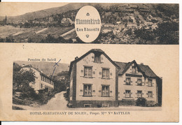 CPA 68 THANNENKIRCH Gare Ribeauvillé Hôtel Restaurant Du Soleil - Ribeauvillé