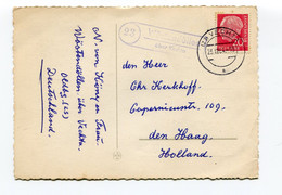 1954 VECHTA Naar Den Haag - Blauwe Stempel - 23 Wöstendöllen Uber Vechta - Frohe Weihnachten Karte - Vechta