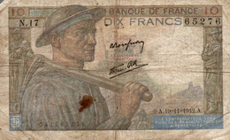 BILLET DE DIX FRANCS - Sin Clasificación