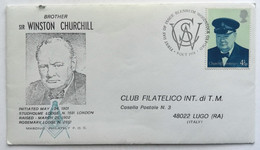Sir Winston Churchill FDC 1974 Club Filatelico Int. Di T.M. Lugo (RA) - Sir Winston Churchill