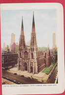 ETATS UNIS NY NEW YORK CITY ST. PATRICK'S CATHEDRAL FIFTH AVENUE  LETTER CARD CARTE LETTRE - Iglesias