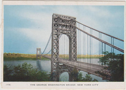 ETATS UNIS NY NEW YORK CITY THE GEORGE WASHINGTON BRIDGE LETTER CARD CARTE LETTRE - Puentes Y Túneles