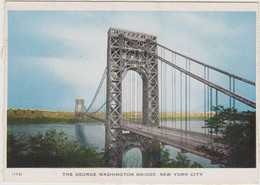 ETATS UNIS NY NEW YORK CITY THE GEORGE WASHINGTON BRIDGE LETTER CARD CARTE LETTRE - Ponts & Tunnels