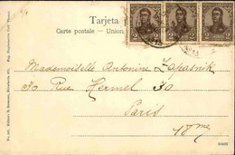 ARGENTINE - Affranchissement Sur Carte Postale De Chubuc Pour La France En 1909 - L 89262 - Covers & Documents