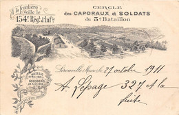 55-LEROUVILLE- CERCLES DES CAPORAUX ET SOLDATS DU 3eme BATAILLON - A LA FRONTIERE VEILE LE 154e REGT D'INFie - Lerouville