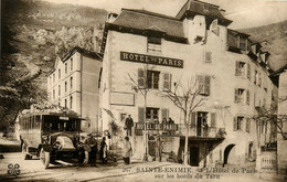 St énimie * Hôtel De Paris Sur Les Bords Du Tarn * Autobus Bus Ligne Florac Millau - Autres & Non Classés