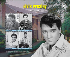 2017-12- GUYANA- ELVIS PRESLEY       4V  MNH** - Elvis Presley