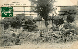 Marvejols * La Batteuse Et Faubourg Du Barry * Travail Aux Champs * Fenaison * Agriculture Machine Agricole Battage Foin - Marvejols