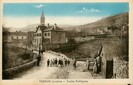 Vebron * Route Du Village Et Les écoles Publiques * école * Bascule Poids Public - Autres & Non Classés