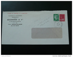 Lettre Grève Postale 1974 Chambre De Commerce De Chalon Sur Saone - Documenten
