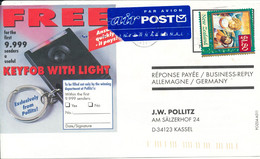 New Zealand Cover Sent Air Mail To Germany 1998 - Cartas & Documentos