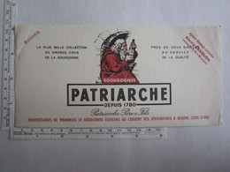 Vieux Papiers > Buvard Buvards Patriarche Vignobles Et Négociants éleveurs Bourgognes Beaune - Alimentaire