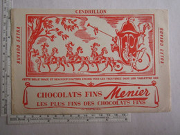 Vieux Papiers > Buvard Buvards Chocolats Fins Menier Cendrillon - Alimentaire