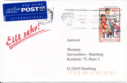 New Zealand Cover Sent Air Mail To Germany 1998 - Brieven En Documenten