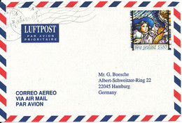 New Zealand Air Mail Cover Sent To Germany 16-1-1997 Single Franked - Luftpost