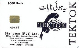 WHITE TRIAL : WTK01 1000 Units (ctrl) Stancom (6/txt) TEKTOK (chip 3) USED - Pakistan