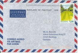 New Zealand Air Mail Cover Sent To Germany 19-3-1997 Single Franked - Luftpost