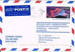 New Zealand Air Mail Cover Sent To Germany 6-10-1998 Single Franked - Poste Aérienne