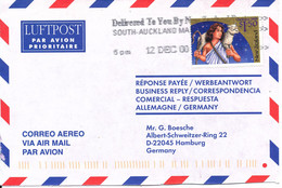 New Zealand Cover Sent Air Mail To Germany 12-12-2000 Single Franked - Luftpost