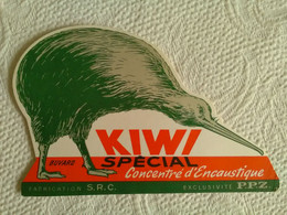 Buvard PUB KIWI SPECIAL Concentré D'encaustique Cire Cirage Oiseau ILLUSTRATEUR - Produits Ménagers