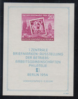 DDR Block 10 - Erste Zentrale Briefmarkenausstellung In Berlin Postfrisch ! - 1950-1970