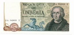 Italia - 5.000 Lire 1973 - Colombo II Tipo    ---- - 5000 Lire