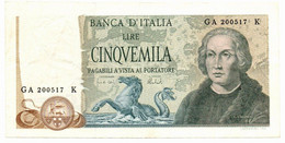 Italia - 5.000 Lire 1973 - Colombo II Tipo    ---- - 5.000 Lire