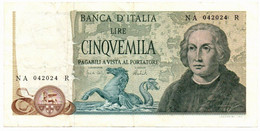 Italia - 5.000 Lire 1973 - Colombo II Tipo    ---- - 5.000 Lire