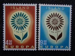 ISLANDE 1964 Y&T N° 340 & 341 ** - EUROPA - Unused Stamps
