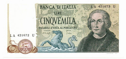 Italia - 5.000 Lire 1977 - Colombo II Tipo    ---- - 5.000 Lire