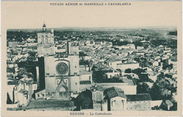 34  Beziers  La  Cathedrale - Voage Aerien De Marseille A Casablanca - Beziers