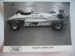 Photo Formule 1 - TALBOT GITANES - Talbot Ligier JS 19 - Mai 1982 - Automobile - F1