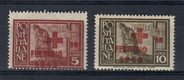 Egeo1945- Pro Croce Rossa  (Sass.132/33) -  **MNH /VF - Egeo (Ocu. Alemana)