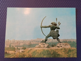 Armenia. Yerevan. Nagapetov Monument - Old Postcard - ARCHERY -ARCH - ARCHER - 1980  - Stationery - Bogenschiessen