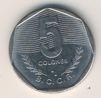 COSTA RICA 1985: 5 Colones, KM 214 - Costa Rica