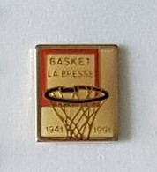 Pin's  Ville, Sport  Basket-ball  LA  BRESSE  1941 - 1991  ( 88 ) - Basketball