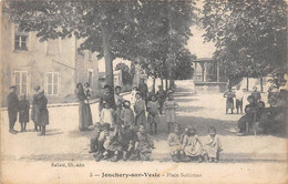 Jonchery Sur Vesle        51         Place Solférino Et Kiosque A Musique   N°5   (voir Scan) - Jonchery-sur-Vesle