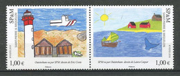 SPM Miquelon 2010  N° 976/977 ** Neuf MNH Superbe C 8 € Art Regards Croisés Phare Bateau Sailboat Ouistreham Dessin Cost - Unused Stamps