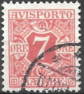 AFA # 3  Denmark  Avisporto  Used    1907 - Fiscaux