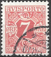 AFA # 3  Denmark  Avisporto  Used    1907 - Fiscales