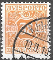 AFA # 6  Denmark   Avisporto Used    1907 - Fiscale Zegels