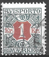 AFA # 8  Denmark  Avisporto  Used    1907 - Fiscaux