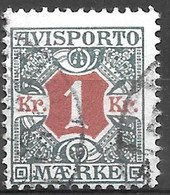 AFA # 8  Denmark  Avisporto  Used    1907 - Fiscali