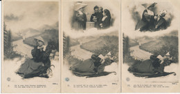 CPA WW1 Série De 5 Cartes Soeur Religieuse Infirmière Guerre 14-18 - Guerre 1914-18